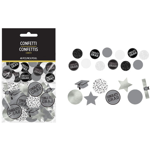 Grad Giant Confetti - White