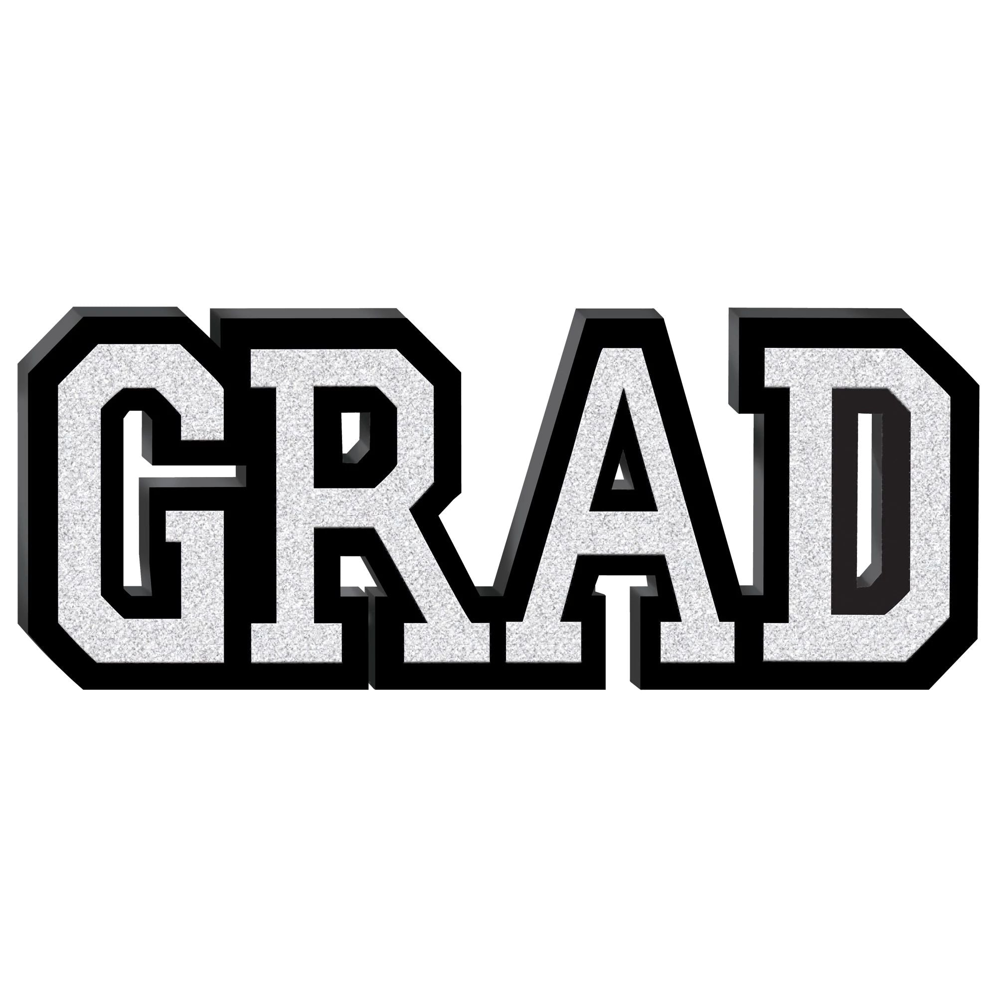 Grad Standing Sign - White