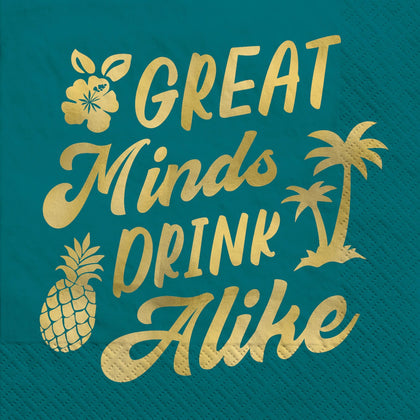 Great Minds Drink Alike Beverage Napkins