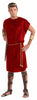 Red tunic with gold rope belt