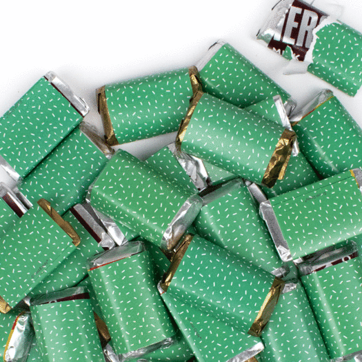 Green Wrapped Hershey's Miniatures