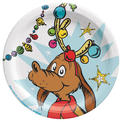 Grinch Round 7in Plates 8ct | Christmas