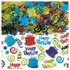 Happy Birthday Type Embossed Confetti