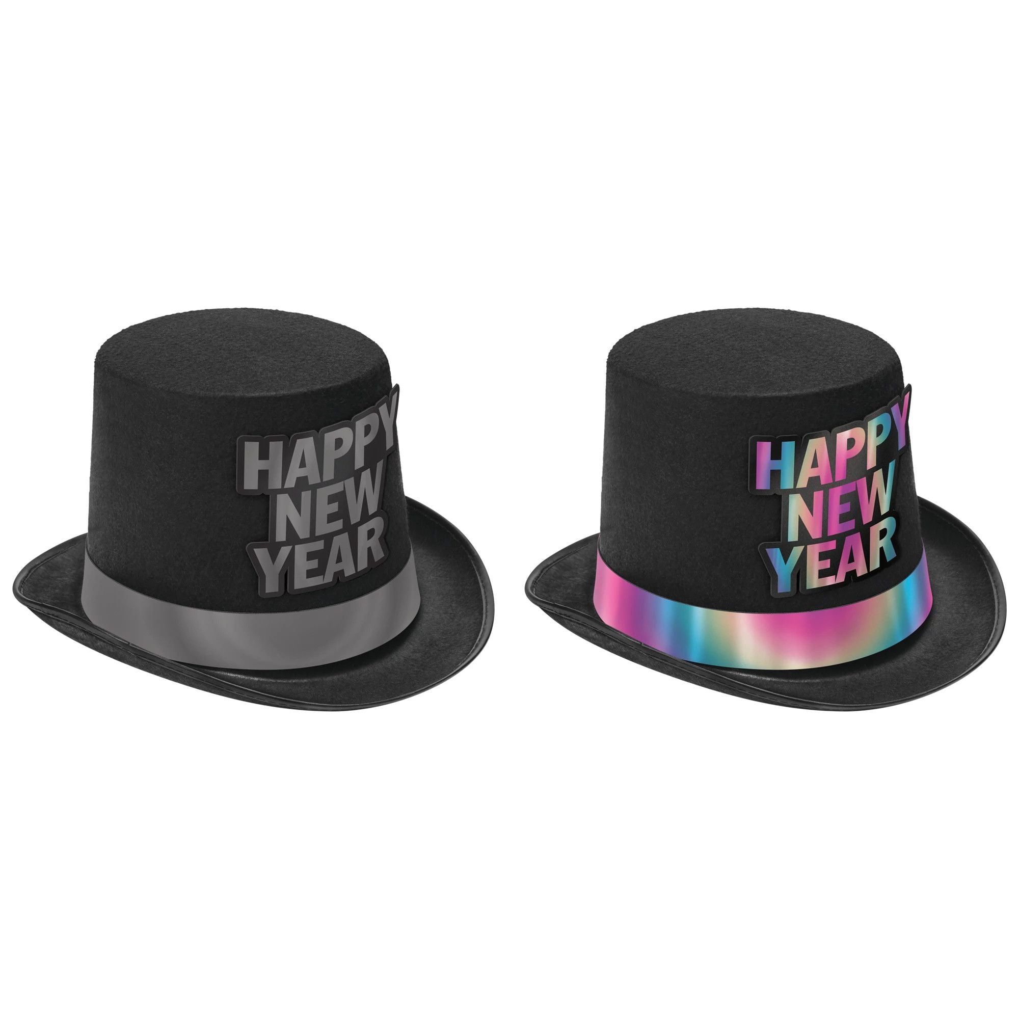 Happy New Year Illuminating Top Hat 1pc