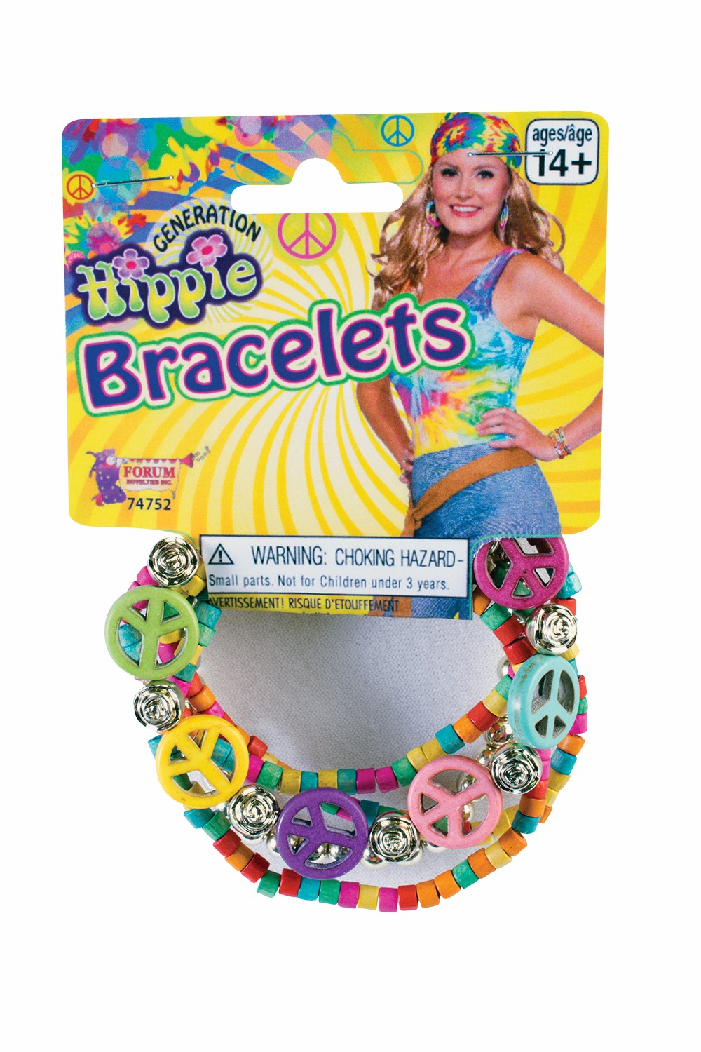 Five stretch multi colored bracelets