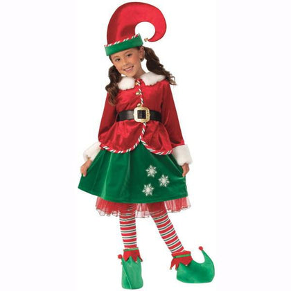 Red Green and White Child Elf