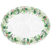 Holly Melamine Textured Oval Serving Platter | Christmas