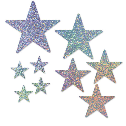 Holographic Star Cutouts 
