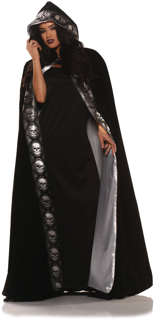 Skull print jacquard trim