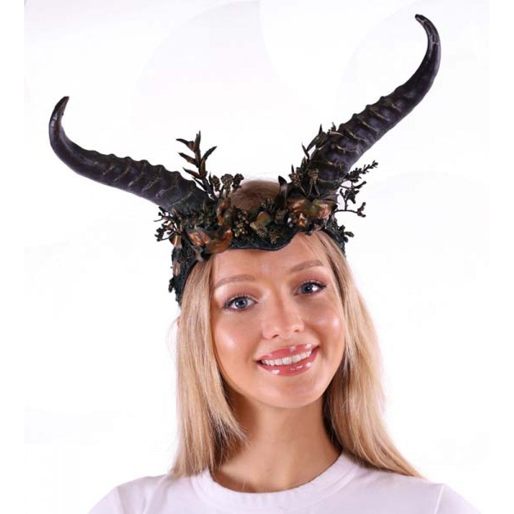 Horn Headpiece with Foliage