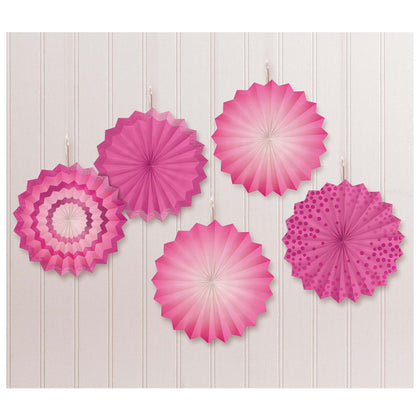 Hot Stamp Paper Fans Bright Pink