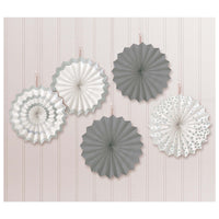 Hot Stamp Paper Fans Silver