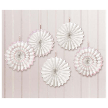 Hot Stamp Paper Fans White
