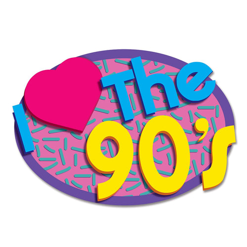 I Love The 90's Cutouts