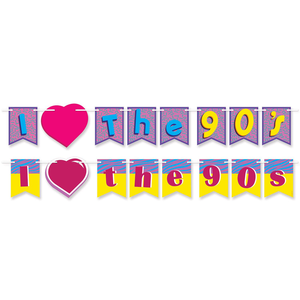 I Love The 90's Streamer Set
