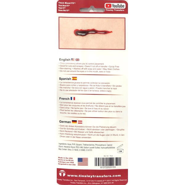 Blood FX Gel -Tinsley Transfers MU-130