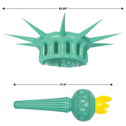 Inflatable Statue Of Liberty Wearable Set size