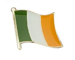 Irish flag pin