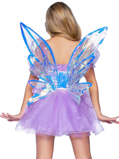 Iridescent Waist Cincher Fairy Wings