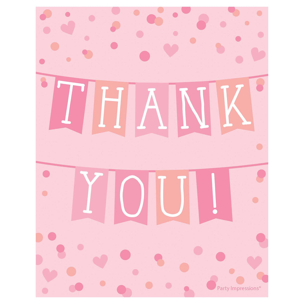 It's a Girl Postcard Thank You Cards | Baby Shower