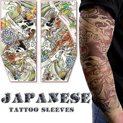 Tiger and Dragon Japanese Tattoo Sleeves