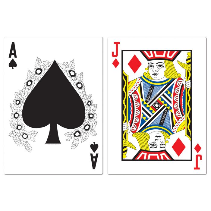 Jumbo Blackjack Cutouts 2ct | Casino