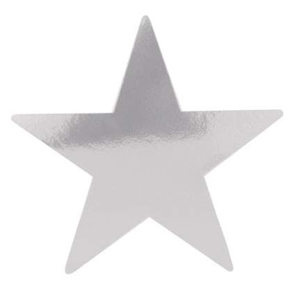 Jumbo Foil Star Cutout - Silver
