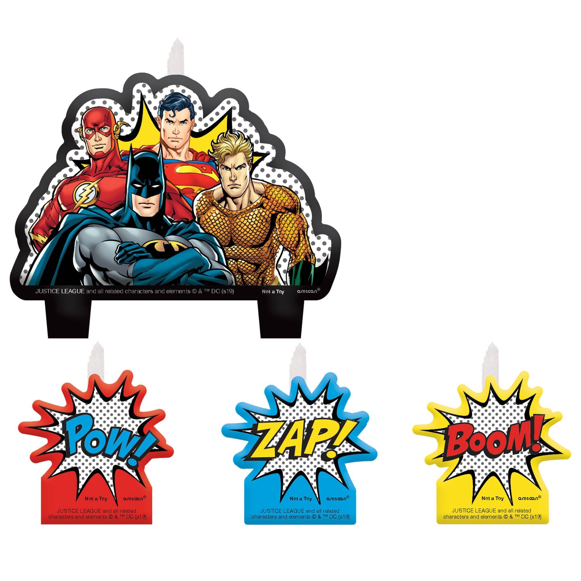 Justice League Birthday Candle Set  | Candles