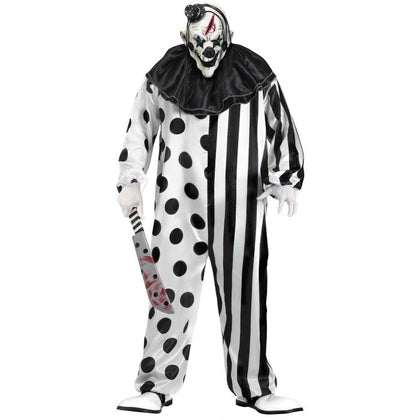 Black and White Clown Jumpsuit
