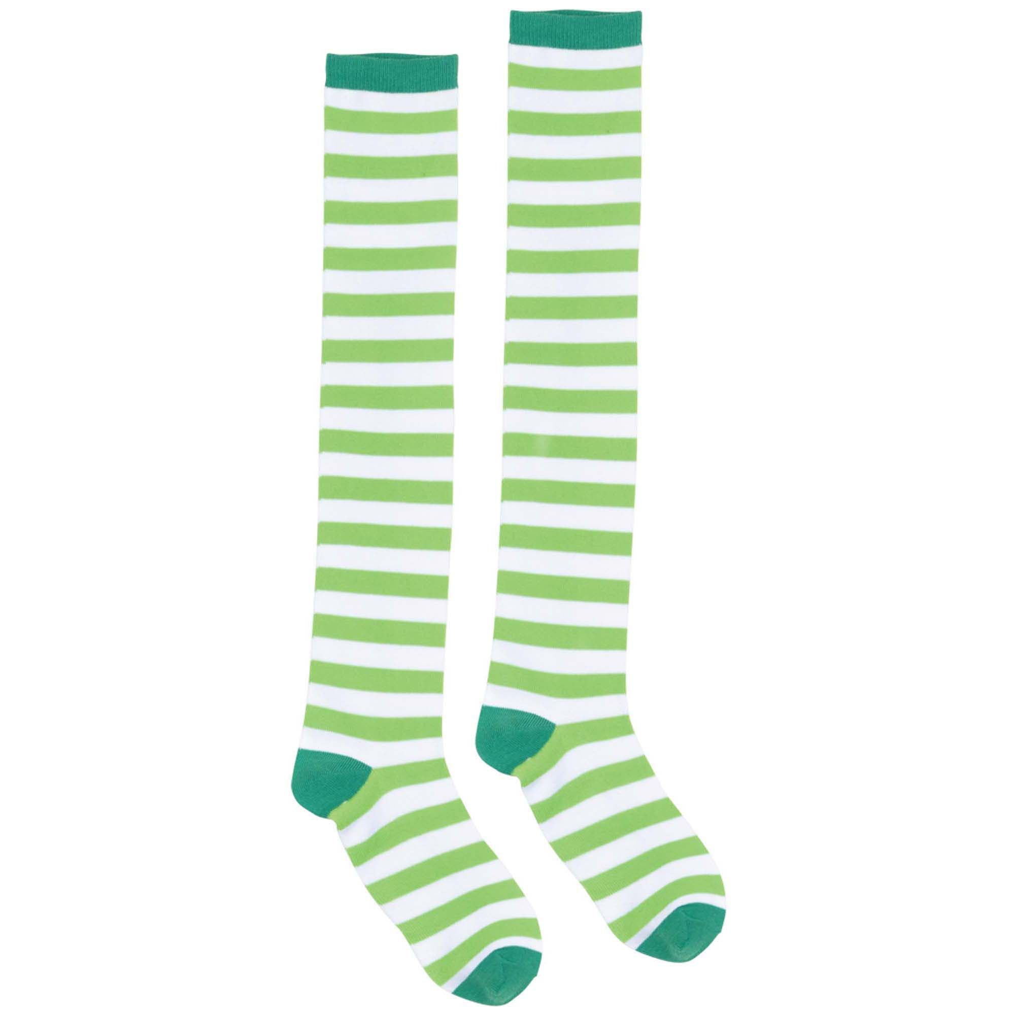Green Striped Knee High Socks | St. Patrick's Day