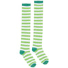 Green Striped Knee High Socks | St. Patrick's Day