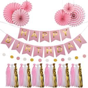 Pink Birthday Garland Kit