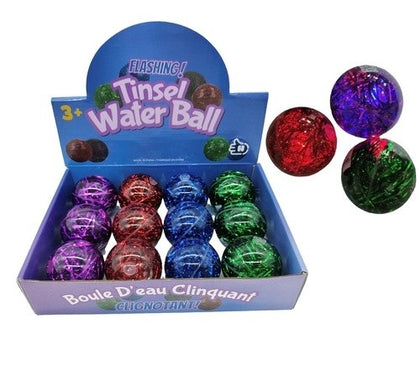 LIGHT UP TINSEL WATER BALL | 1pc