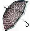 Lace umbrella with plastic handle