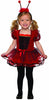 Red and black dress and antennae