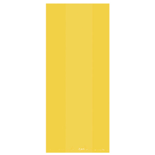 Large Cello Party Bags Sunshine Yellow 12ct