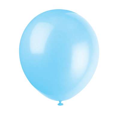 12in Baby Blue Latex Balloon 10ct  | Balloons