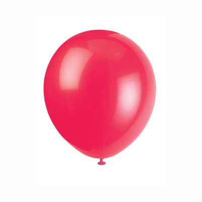 12in Red Latex Balloon 10ct  | Balloons