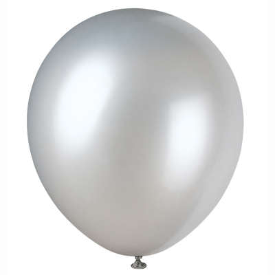 12in Silver Latex Balloon 72ct  | Balloons