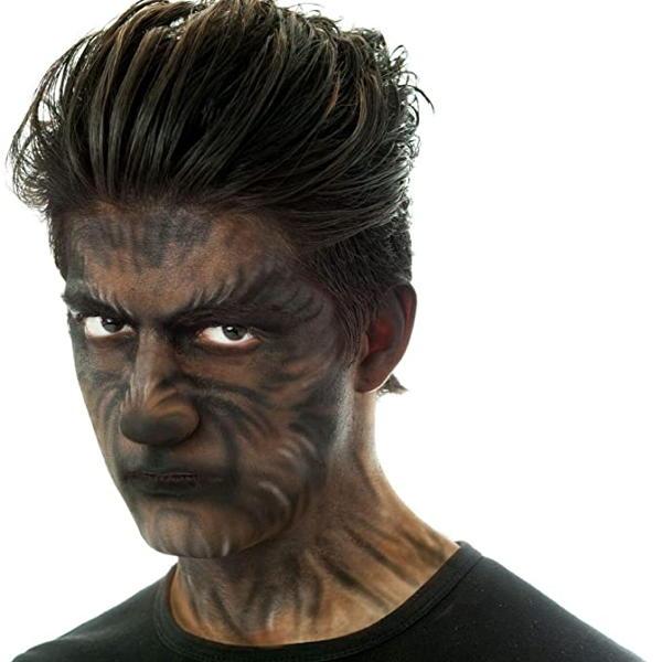 Apply with spirit gum adhesive, sold separately