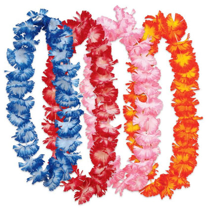 Hawaiian Floral Leis 4pc | Luau