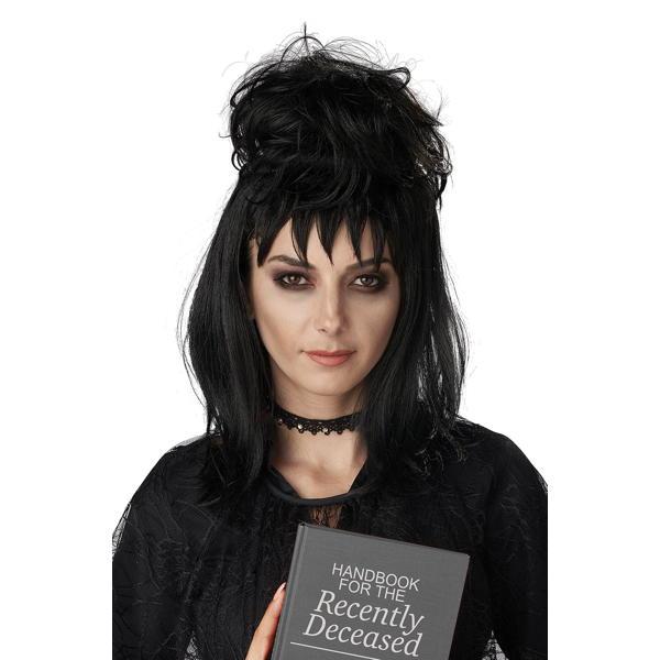 Black top bun wig