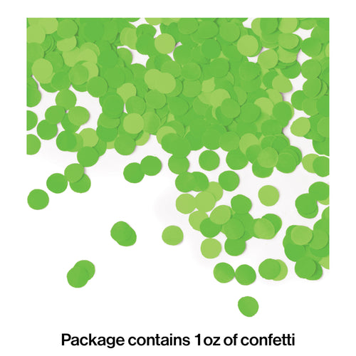 Lime Green Circle Confetti 1oz