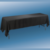 rectangle black fabric table cover