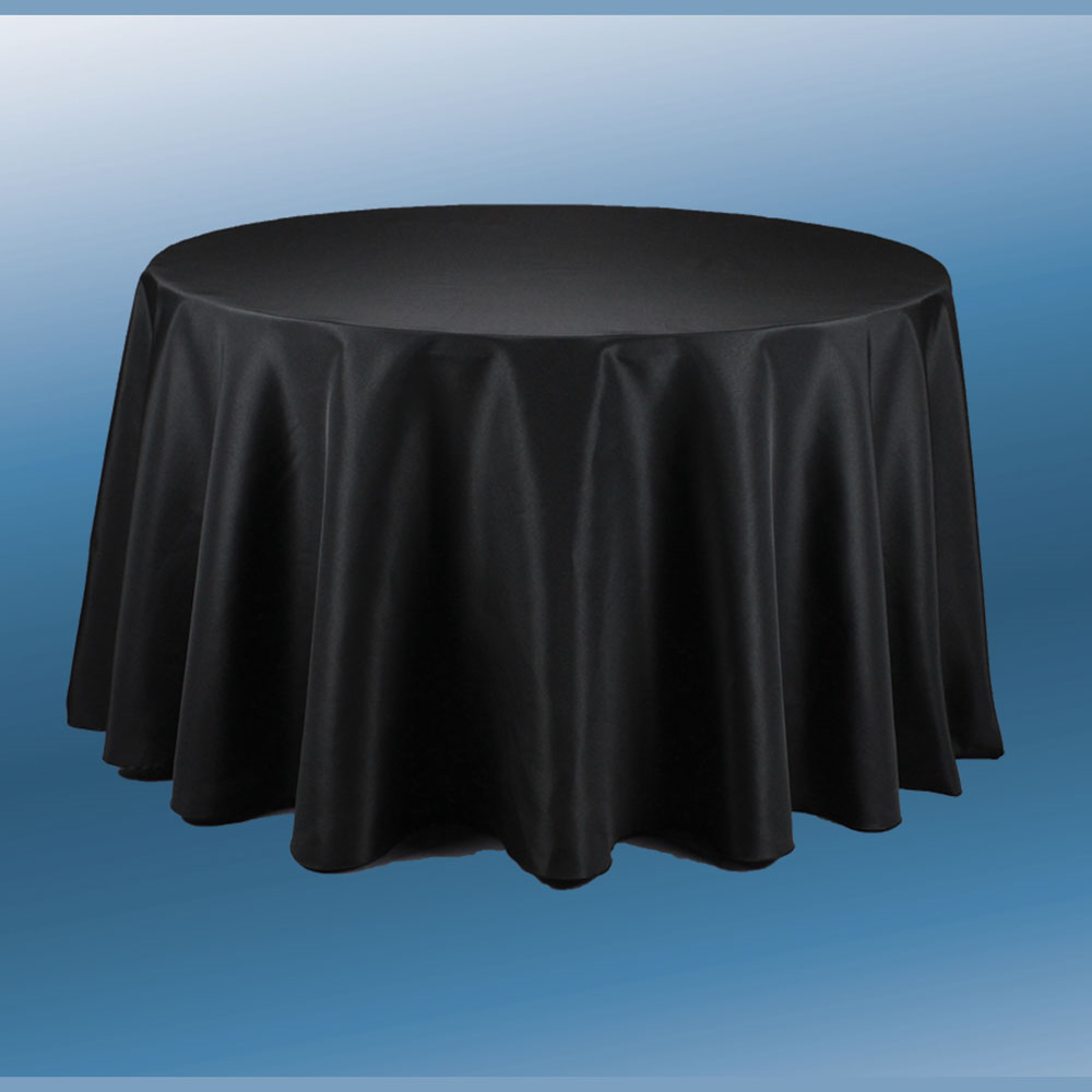 polyester tablecloth in black
