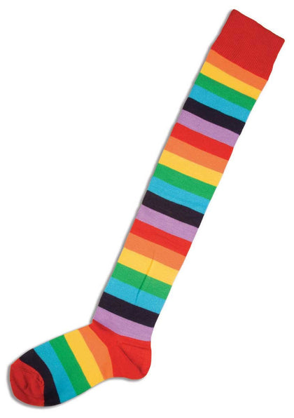 Rainbow colored striped socks