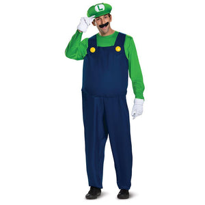 Jumpsuit, hat, gloves and mustache
