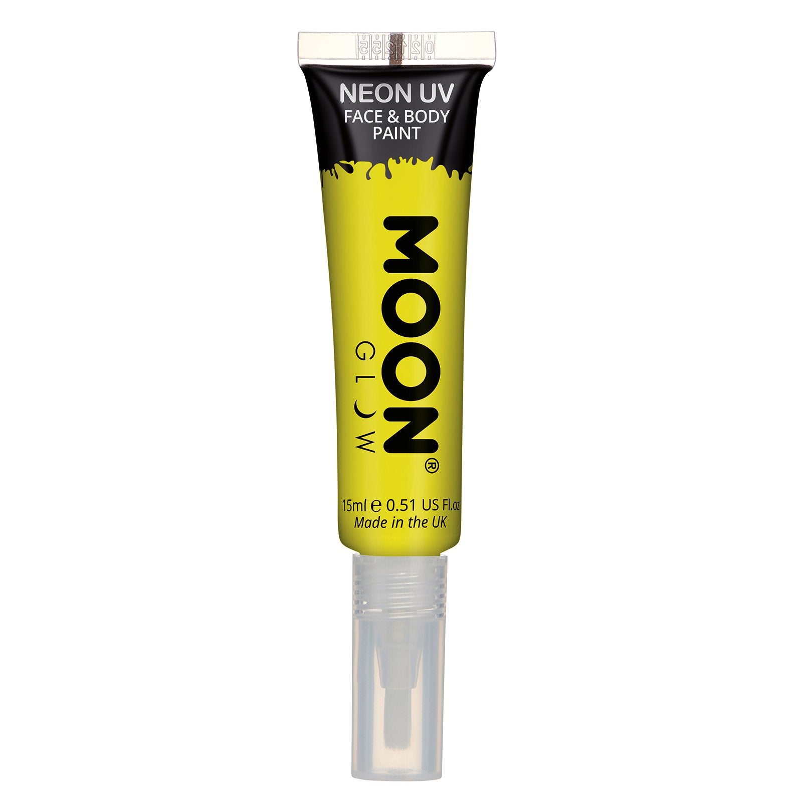 Neon UV Face & Body Paint w/Brush -Moon Glow Clamshell