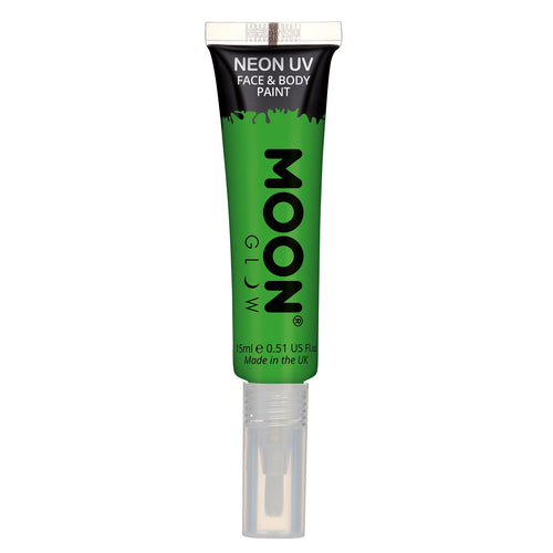 Neon UV Face & Body Paint w/Brush -Moon Glow Clamshell