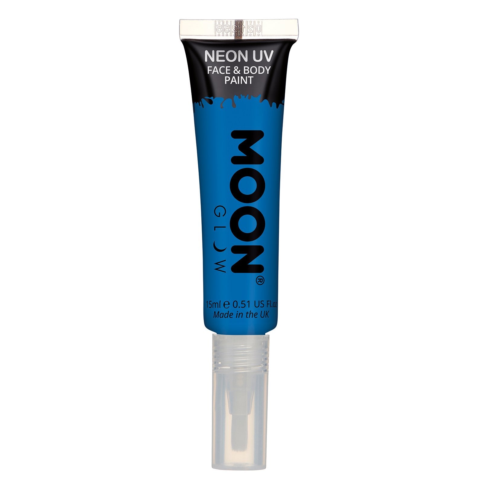 Neon UV Face & Body Paint w/Brush -Moon Glow Clamshell